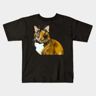 Tortoiseshell Cat Kids T-Shirt